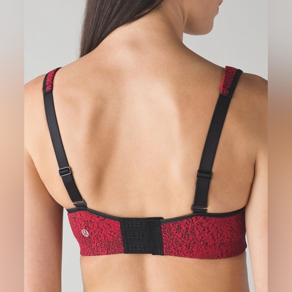 LULULEMON Ta Ta Tamer Power Luxtreme Spray Jacquard True Red Black (S) - Picture 4 of 10